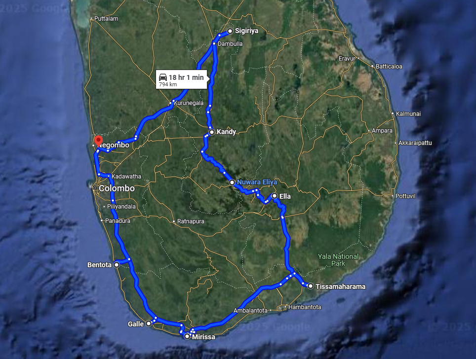 sri lanka tour