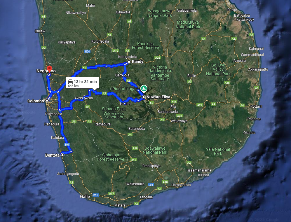 sri lanka tour